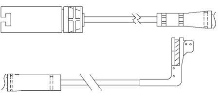 Brake pad wear sensor Quick brake WS 0295 A