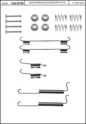 Quick brake 0795 Brake Lining Springs 0795