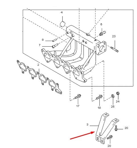Intake manifold bracket Hyundai/Kia 28421 38011