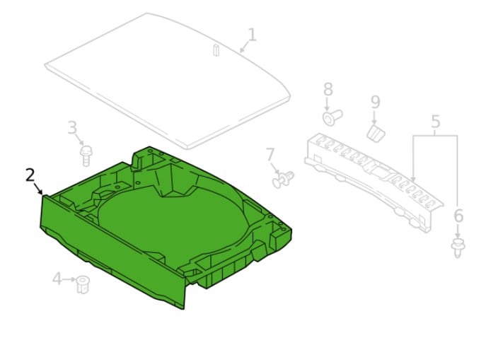 7646A387XA Mitsubishi Boxcargo Floor
