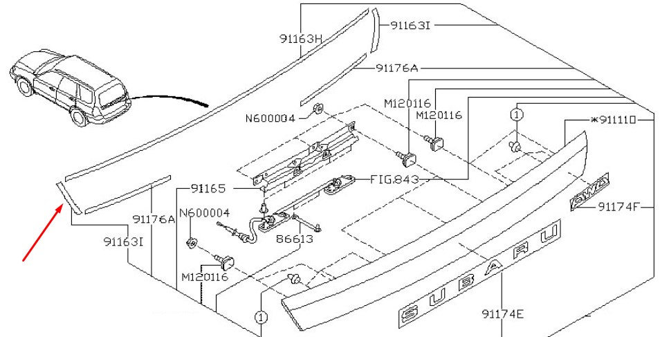 Sealant Subaru 91163SA010