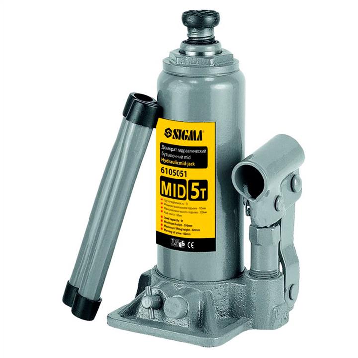 Sigma 6105021 Hydraulic bottle jack mid 2t H 148-276mm 6105021