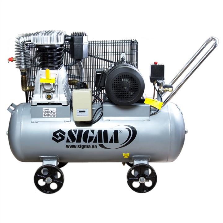 Sigma 7044521 Air compressor, piston, belt driven 7044521