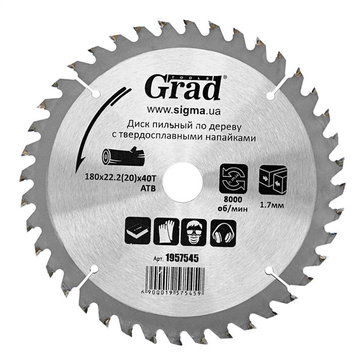 Grad 1957545 Wood saw blade with carbide tips 1957545