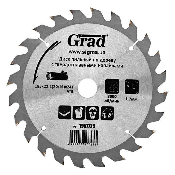 Grad 1957725 Wood saw blade with carbide tips 1957725