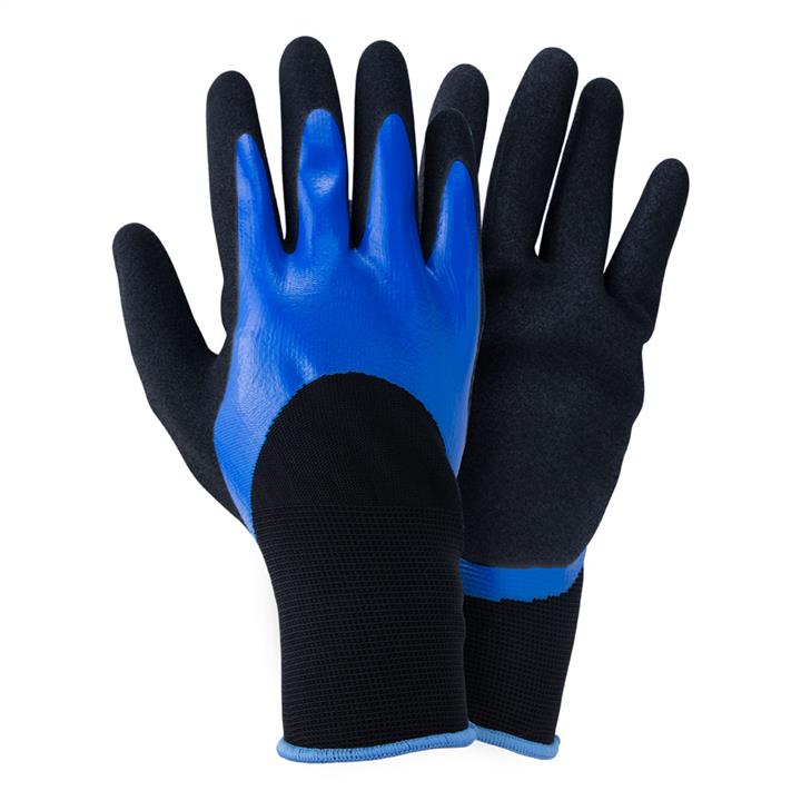 Sigma 9443671 Knitted gloves with double nitrile coating r.9 (blue-black, cuffs) 9443671