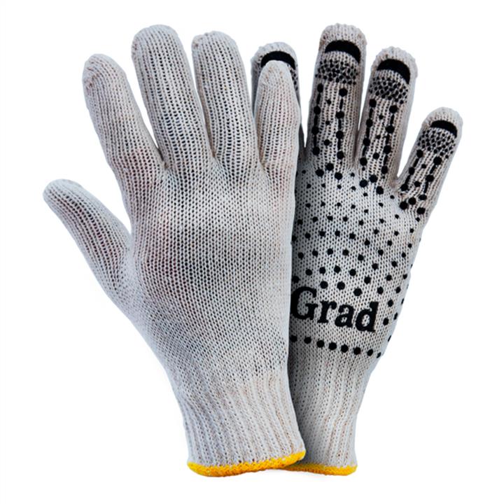 Grad 9442715 Knitted gloves with dotted PVC coating, size 10 9442715