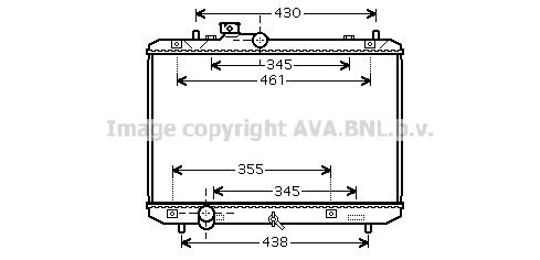 AVA SZA2083 Radiator, engine cooling SZA2083