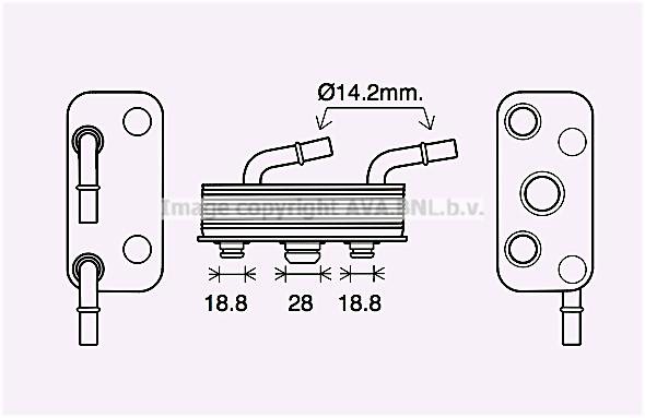 AVA BW3559 Oil cooler BW3559