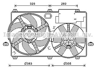 AVA CN7554 Hub, engine cooling fan wheel CN7554