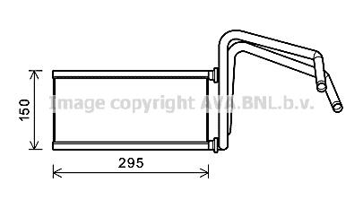 AVA TO6714 Heat exchanger, interior heating TO6714