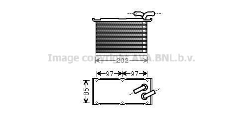 AVA VW4397 Intercooler, charger VW4397