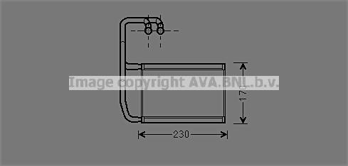 AVA KA6278 Heat exchanger, interior heating KA6278