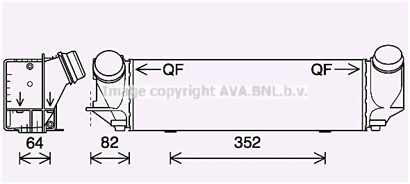 AVA BW4561 Intercooler, charger BW4561