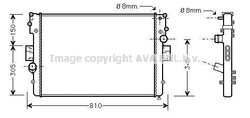 AVA IVA2056 Radiator, engine cooling IVA2056