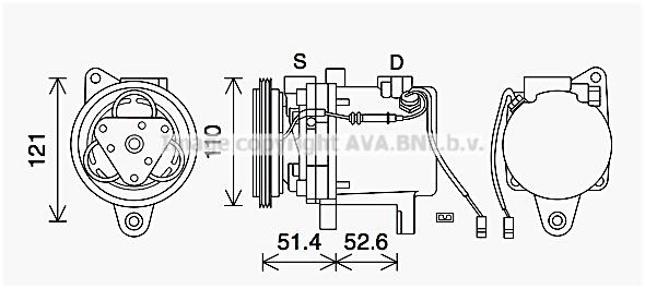 AVA MCAK019 Compressor MCAK019 MCAK019 AVA Compressor