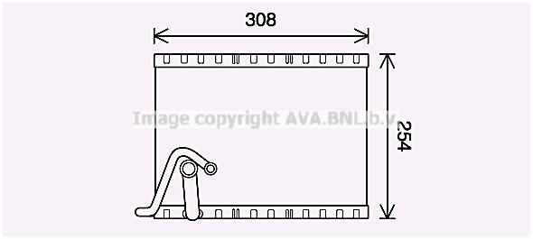 AC Evaporator Citroen: PEV401 AVA Air conditioner evaporator