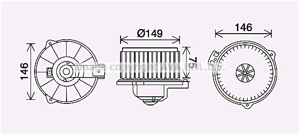 AVA TO8735 Electric motor TO8735
