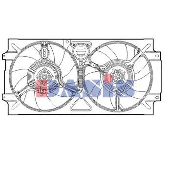 Dasis 048131N Hub, engine cooling fan wheel 048131N