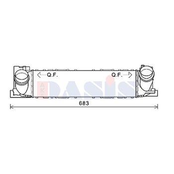 Dasis 057027N Intercooler, charger 057027N