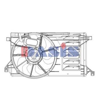 Dasis 118086N Hub, engine cooling fan wheel 118086N