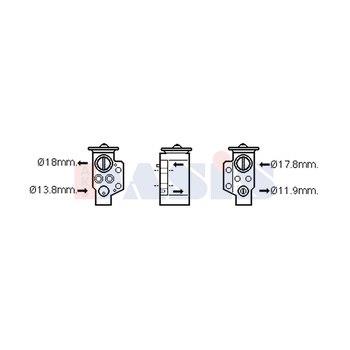 Dasis 840230N Air conditioner expansion valve 840230N