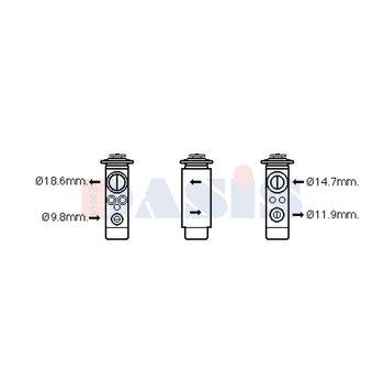 Dasis 840262N Air conditioner expansion valve 840262N