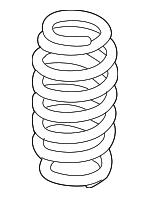 VAG 1K0 511 115 CJ Coil spring 1K0511115CJ 1K0511115CJ VAG Coil spring