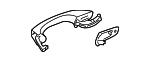 5G0837206NGRU VAG Doors handle rear external