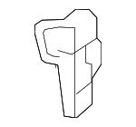 Bonnet lock cable bracket VAG 6R1 823 633