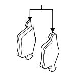 Brake pad set VAG 8D0 698 151 D