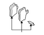 Disc brake pad set VAG 7D0 698 451 J