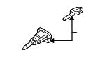 Ignition cylinder VAG 107 837 167 KA