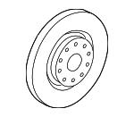 VAG 3C0 615 301 D Ventilated disc brake, 1 pcs. 3C0615301D