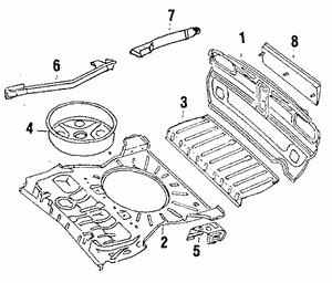 VAG 171 803 501 H Longeron 171803501H