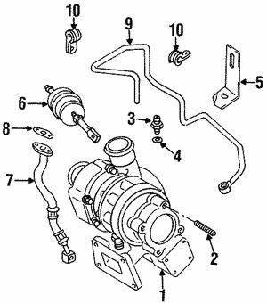 Turbocharger Union VAG 045 115 677 A