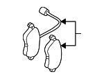 Disc brake pad set VAG 1K0 698 151 B