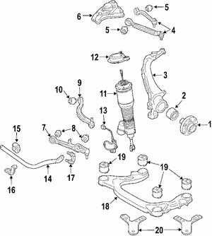 Silent block front wishbone VAG 4E0 407 183 H