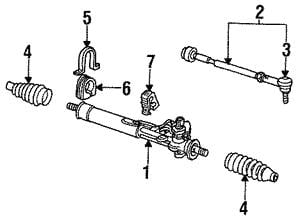 VAG 1H0 419 804 Steering rod with tip right, set 1H0419804