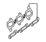 Exhaust manifold gasket VAG 059 253 039 D