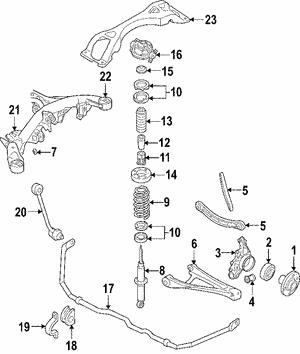 Track Control Arm VAG 7L0 505 312 B