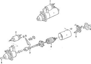 Engine starter motor Volkswagen Phaeton: 07Z911023BX VAG Starter