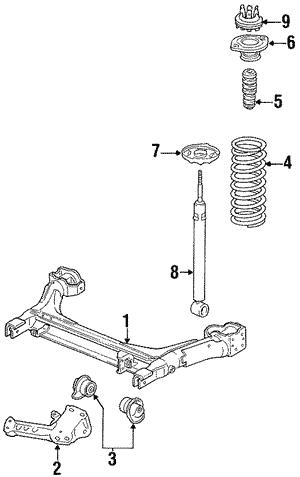 VAG 333500051B Rear beam 333500051B