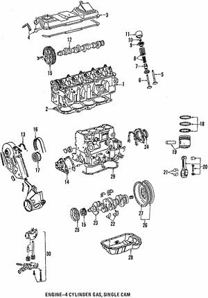 Rocker cover gasket VAG 051 103 483 A