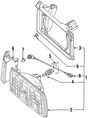 VAG 357 941 017 A Headlamp 357941017A