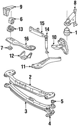 VAG 191 199 201 D Axle Beam 191199201D