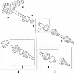 VAG 7P0 498 099 B Joint of equal angular velocities (CV joint), outer 7P0498099B