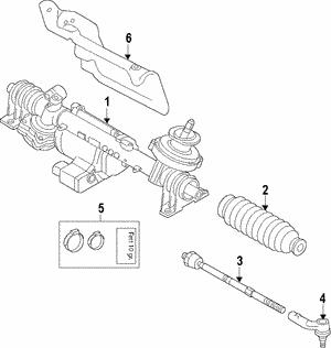 VAG 5Q1 423 055 G Gear Assembly 5Q1423055G