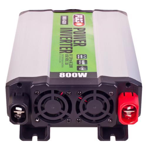 Voltage converter (inverter) PULSO IMU 820, 12V-220V, 800W, USB-5VDC 2A (IMU-820) Pulso IMU-820