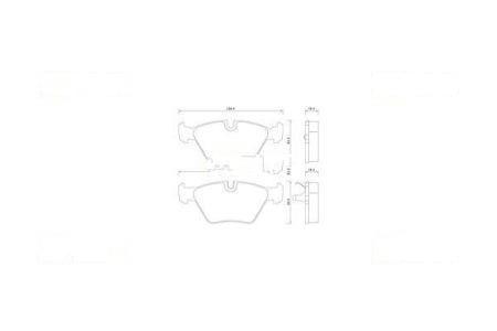 StarLine Brake Pad Set, disc brake – price 91 PLN